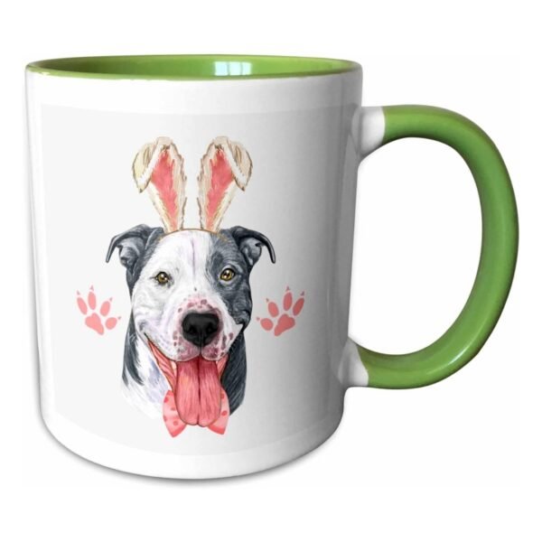 Custom 3d Rose Adorable Easter Dog Smiling Mugs