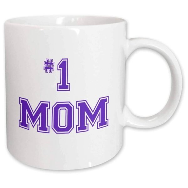 Custom Coffee Mug in Purple Text Mothers Day Ceramic Mug With Handle